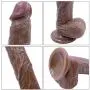 MEIJUNMAWEI 8.26inch Female Realistic Dìdlo with Suction Cup Hands-Free Flexible Toy-(Brown) MEIJUNMAWEI 8.26inch Female Realistic Dìdlo with Suction Cup Hands-Free Flexible Toy-(Brown)