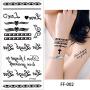 5 Sheets Temporary Waterproof Tattoo Sticker Vivid Life Like Lotus Beauty Body Makeup Art