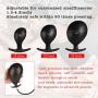 Male Butt Plug, Anal Plug Sex Toy Inflatable Silicone Butts Plug Trainer for Beginner Women Men Gay Black