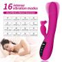 Mixfun Rabbit Vibrator Dildo G Spot Vibrators with Bunny Ears for Clitoris Stimulation Waterproof Vibrator Clit Stimulator with 16 Vibration Modes Quiet Dual Motor for Women USB Magnetic Rechargeable