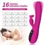 Mixfun Rabbit Vibrator Dildo G Spot Vibrators with Bunny Ears for Clitoris Stimulation Waterproof Vibrator Clit Stimulator with 16 Vibration Modes Quiet Dual Motor for Women USB Magnetic Rechargeable