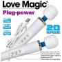 13 Inch Magic Wand 20 Speed Powerful Plug-In Vibrator, Multi Purpose Therapeutic Massager, Quiet Motor, White