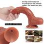 Dǐldo with Suction Cup for Women Hands Free Smooth Surfaces Real Pěnis Replica Massagěr Toyfor Both Vaginal and Anal Use
