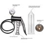 NewMaxer Manual Operation Vacuum Enhancer Pump with Instrument Paneg For Men