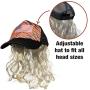 Tiger King Costume Set - Joe Exotic Cosplay - Blonde Wig with Hat, Clip Earrings, and Mustache - Fits Kids and Adults