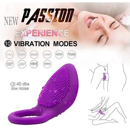 Soft Vǐbe Ring for Couples Tǐme Wand Powerful Male Cǒckríng Rechargeable Longer Lasting Shake Rooster,Medical Silicone Happy Toys Shock 10 Speeds USB