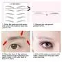 DAGEDA Brown 40 Pairs 4 PC 2D Eyebrow Transfers Stickers, Long Lasting Natural Waterproof Bionic Eyebrow Water Transfer Tattoo Eyebrow Sticker For Woman Man Makeup Tool（#ZX-004）