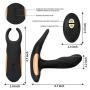 Male Prostate Massager Vibrators Anal Sex Toys Warming 2 Motors 7 Vibrating Modes Prostate Stimulator Waterproof Remote Control Perineum Butt Plug Anal Vibrator Sex Toy for Men