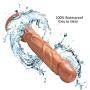 10 Inch Realistic Penis Dildo with Suction Cup for Hands-Free Play Dong with Balls Fake Penis Adult Sex Toys for Female Masturbation(Brown)