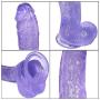 YOULAN 12.2 Inch Toy Soft Relax Massager with Handsfree Suction Cup for Women Purple Massager