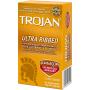 Trojan Stimulations Ultra Ribbed Spermicidal Condoms, 12ct