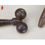 Roller Massager Massage Tool Wenge Wood Massage Wheel CafThings Wood Massager Stick for Foot Arm Leg Neck Back Waist Thin Face