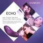 SVAKOM Echo Mini Rechargeable Luxury Women Clitorial Vibe Clitorial Stimulation Vibrator New Sex Toy Female Fetish Toys for Women Stimulator Foreplay G-spot Masturbation for Students(Violet/Pink