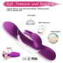 ASCL New Upgrade Medical Grade Liquid Silicone Rabbit Wand Massager, Waterproof, USB Rechargeable and Whisper Quite Adult Toys with 10 Frequency, Real Relaxation for Woman Men and Couples (Purple)