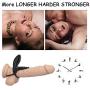 Vibrating Penis Ring, Enlove, Silicone Dual Cock Ring with 10M Remote Control 10 Vibrations for Male Enhancing Erection and Female Clitoral Orgasm, Clitoral Rabbit Vibrator Adults Sex Toys for Couples
