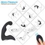 Honey Adult Play Mens Vibrating Prostate Massager with 9 Anal Vibrator Modes & Wireless Remote, Unisex Anal or G spot Pleasure, Black