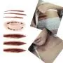 Coobbar 10pcs Halloween Zombie Scars Tattoos with Fake Scar Bloody Costume Makeup Halloween Decoration Terror Wound Scary Blood Injury Sticker (6) Coobbar 10pcs Halloween Zombie Scars Tattoos with Fake Scar Bloody Costume Makeup Halloween Decoration Terror Wound Scary Blood Injury Sticker (6)