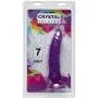 Doc Johnson Crystal Jellies - Thin Dong - 7 Inch - 1.5" Wide - Strong Suction Cup Base - O-Ring Harness Compatible Dildo, Purple Doc Johnson Crystal Jellies - Thin Dong - 7 Inch - 1.5" Wide - Strong Suction Cup Base - O-Ring Harness Compatible Dildo, Purple