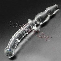 Multifunctional Glass Wand for pleasure anal plug wand Big Double Dong Headed Crystal wand