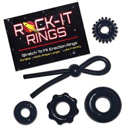 Rock-It Rings Sampler Cockring 5-Pack