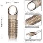 Calexotics Stimulation Enhancer Male Enhancement Open Ended Penis Sleeve with Girth Support Ring, Smoke