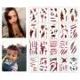 TOPSER Halloween Scar Temporary Tattoos 20 Sheets Realistic Fake Face Blood Wound Stitch Tattoo Sticker Waterproof Zombie Makeup Prank Props TOPSER Halloween Scar Temporary Tattoos 20 Sheets Realistic Fake Face Blood Wound Stitch Tattoo Sticker Waterproof Zombie Makeup Prank Props