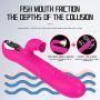 Sucking Silent Wireless USB Cable Rechargeable Waterproof Telescopic Dual Motor Pleasure 12 Speeds Mode Long Cordless Rábbít Vǐbrǎtǒr Body Aches Pains Recovery Rotating Massager