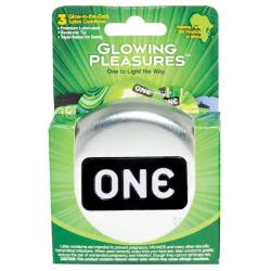 One glowing pleasures condoms - box of 3