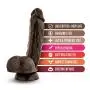 Blush 8.5" Realistic Dildo Strap On Compatible Suction Cup Blush 8.5" Realistic Dildo Strap On Compatible Suction Cup