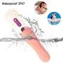 Clitoral Tongue Vibrator, Xocity, G Spot Nipple Anal Vagina Stimulator with Heating Function 7 Rotation and 7 Vibration Modes Clitoral Tongue Vibrator, Xocity, G Spot Nipple Anal Vagina Stimulator with Heating Function 7 Rotation and 7 Vibration Modes