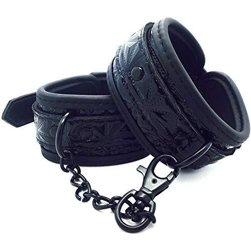 Adjustable Padded Handcuffs - Comfortable Wrist Restraints for Bondage, BDSM, Kink, and Fetish Play - Adult Novelty