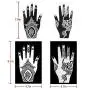 Koogel 18 Sheets Henna Tattoo Stencil Kit, 97 Pcs Temporary Glitter Airbrush Tattoo Stencils Arabian Tattoo Stickers for Face Paint Body Art Koogel 18 Sheets Henna Tattoo Stencil Kit, 97 Pcs Temporary Glitter Airbrush Tattoo Stencils Arabian Tattoo Stickers for Face Paint Body Art