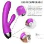 G Spot Rabbit Vibrator for Vagina and Clitoris Stimulation Dildo Vibrator with 7 Powerful Vibration Modes Rechargeable Dual Motor Sex Toys for Women and Couple