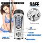 Male Automatic Piston Cup Sucking 280 Times/Min and 360° Rotating Electronic Massage Cup Males Toy