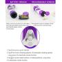 Villvi 36 Speeds T-hrusting R-otating Rabbit Wand Toy for Women&Couples Waterproof&Whisper Quie