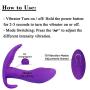 Vibrator Clitoris Dildos and G-Spot Clit Stimulator Remote Control Vibrate Masturbation Sex Toys for Women 10 Vibrating Modes Wearable Wand Vibrators Butterfly Vagina Massager for Adult Couples(A)