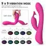 Soft Silicone Waterproof Rechargeable Rabbit Vibrator Dildo Sex Toy for Women, Oopsix Personal Massagers G Spot Vibrator Adult Toys for Couples with 9 Speed Vibration Led Lights Soft Silicone Waterproof Rechargeable Rabbit Vibrator Dildo Sex Toy for Women, Oopsix Personal Massagers G Spot Vibrator Adult Toys for Couples with 9 Speed Vibration Led Lights