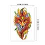 6 Sheets PADOUN Watercolor Wolf Fox Arm Temporary Tattoos Sleeve Stickers, Waterproof Fake Tattoos for Men Women Girls Boys