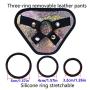 Wushuangyu Strápǒn Hárness Stráp ǒns Funny Toys for Lésbián Pants Stráp ǒn Strápless - Real Feel - Vibrant Toy (Color : Blue)