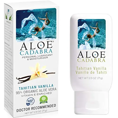 Aloe Cadabra Natural Organic Personal Lubricant, Tahitian Vanilla, 2.5 Ounce Aloe Cadabra Natural Organic Personal Lubricant, Tahitian Vanilla, 2.5 Ounce