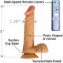 Flexible Multispeed American Whopper Straight Vibrating 8In Suction Cup Dildo Dong