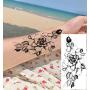 30 Pcs Flower Temporary Tattoo Sticker For Woman,Beautiful Floral Fake Tattoo