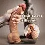 8.3 Realistic Dildo Dual-Layer Liquid Silicone Dildo with Strong Suction Cup,Oixgirl Lifelike Penis Sex Toy Flexible G Spot Dildo with Curved Shaft and Balls 8.3 Realistic Dildo Dual-Layer Liquid Silicone Dildo with Strong Suction Cup,Oixgirl Lifelike Penis Sex Toy Flexible G Spot Dildo with Curved Shaft and Balls