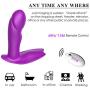 Wearable Vibrator G Spot Vagina Clitoris Stimulator Remote Control Vibrate Masturbation Dildo with 7 Pulsation Modes Waterproof Rechargeable Butterfly Vibrator Silicone Adult Sex Toys for Women Couple