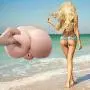 Sexgene Masturbator Sex Doll for Men with Lifelike Ass Tight Virgin, 3D Realistic Pussy Anus Butt Offer Maximum Pleasure Vagina Pussy Ass Anal Sex Toy for Male Masturbation with 2 Holes (28X16X18cm)