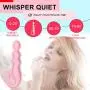 Beads Vibrator for Female, Fovel 3 in 1 Vibrating Sex Toy for Anal & G-spot & Clitoris with 10 Vibration Modes, Butt Plug for Beginners & Advanced Flexible Silicone Rechargeable Waterproof Beads Vibrator for Female, Fovel 3 in 1 Vibrating Sex Toy for Anal & G-spot & Clitoris with 10 Vibration Modes, Butt Plug for Beginners & Advanced Flexible Silicone Rechargeable Waterproof