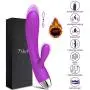 G Spot Rabbit Vibrator with Pulsation Function - FIDECH Smart Heating Waterproof Dildo Vibrator Clitoris Stimulator Quiet Dual Motor Adult Sex Toys for Women G Spot Rabbit Vibrator with Pulsation Function - FIDECH Smart Heating Waterproof Dildo Vibrator Clitoris Stimulator Quiet Dual Motor Adult Sex Toys for Women
