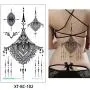 5 Sheets 13.8x24cm Sternum Chest Temporary Tattoo Big Body Art Sticker Jewelry Pendant 5 Sheets 13.8x24cm Sternum Chest Temporary Tattoo Big Body Art Sticker Jewelry Pendant