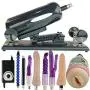 FREDORCH F2 Automatic Sex Machine Retractable Gun Female Masturbation Pumping Gun with 8 Attachments, Dildo and Oral Masturbator Adult Toy for Man (US Style F2-A)
