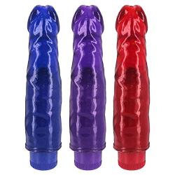 Vibrating Jelly Dong 7.5 Inch ASSORTED COLORS